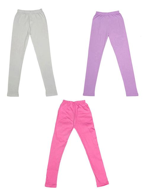 girls mid rise leggings combo - 19588762 - Very Small Image - 1