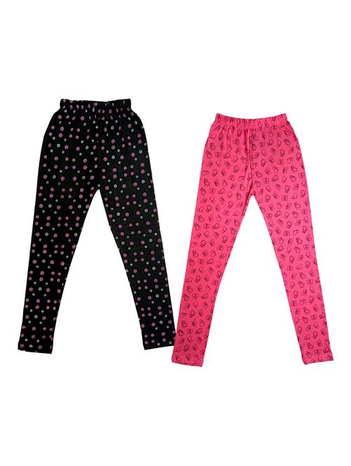 girls mid rise leggings combo - 19588788 - Very Small Image - 1