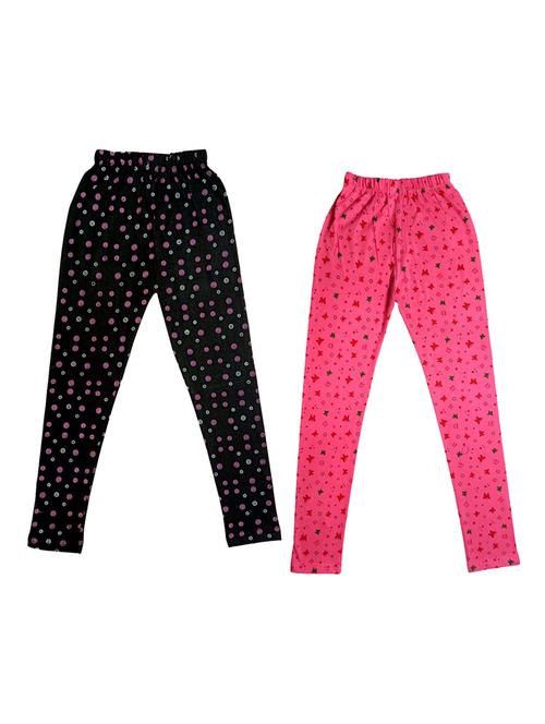 girls mid rise leggings combo - 19588830 - Very Small Image - 1