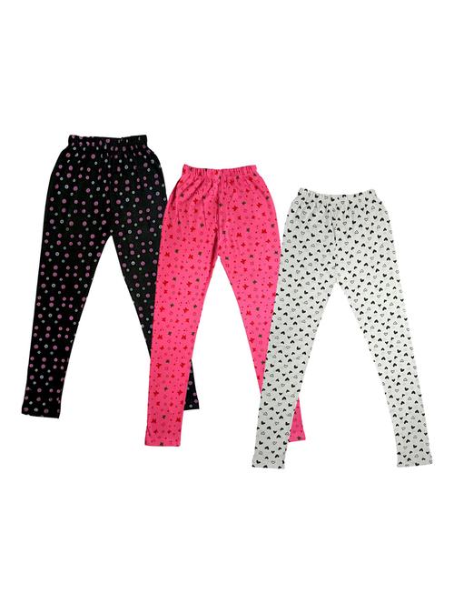 girls mid rise leggings combo - 19588860 - Very Small Image - 1