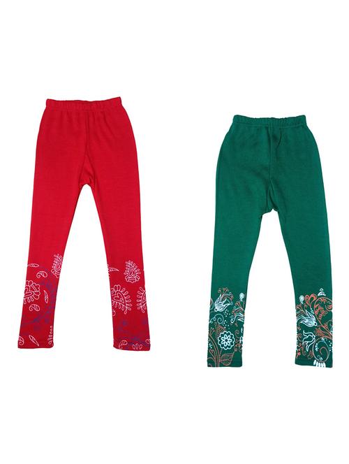 girls mid rise leggings combo - 19588873 - Very Small Image - 1