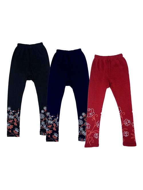 girls mid rise leggings combo - 19588883 - Very Small Image - 1