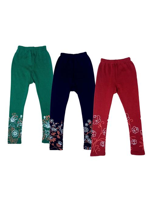 girls mid rise leggings combo - 19588885 - Very Small Image - 1