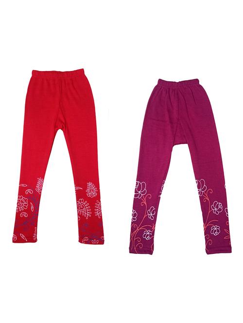 girls mid rise leggings combo - 19588914 - Very Small Image - 1