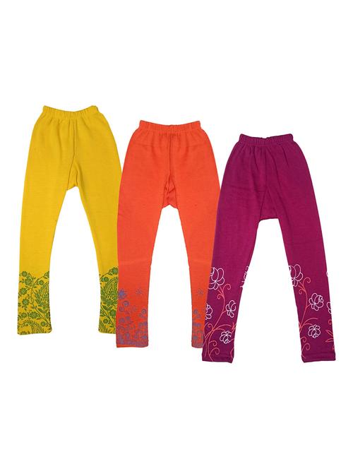 girls mid rise leggings combo - 19588925 - Very Small Image - 1
