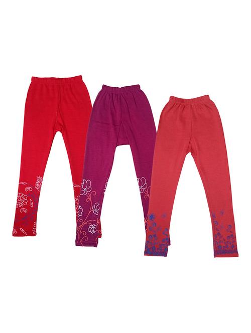 girls mid rise leggings combo - 19588935 - Very Small Image - 1