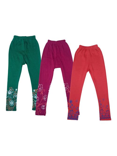 girls mid rise leggings combo - 19588936 - Very Small Image - 1