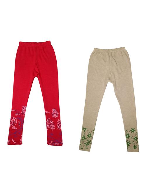 girls mid rise leggings combo - 19588979 - Very Small Image - 1