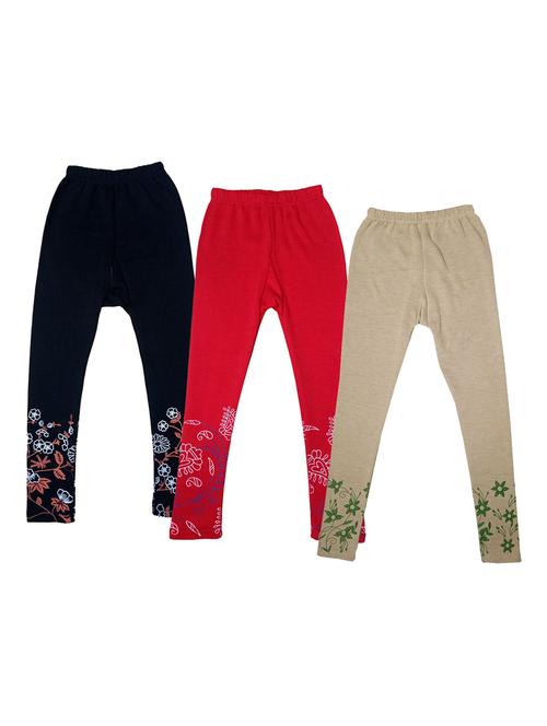 girls mid rise leggings combo - 19588980 - Very Small Image - 1