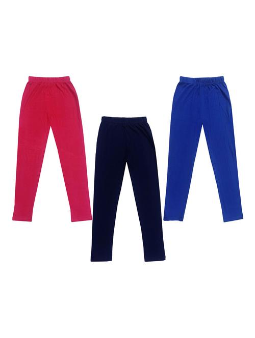 girls mid rise leggings combo - 19589026 - Very Small Image - 1