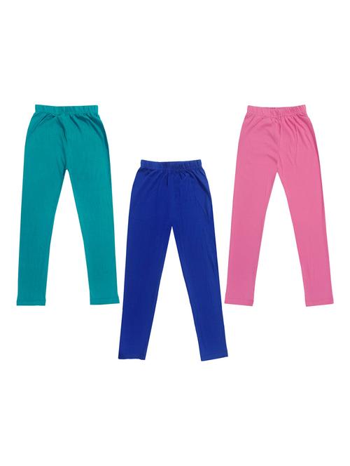 girls mid rise leggings combo - 19589036 - Very Small Image - 1