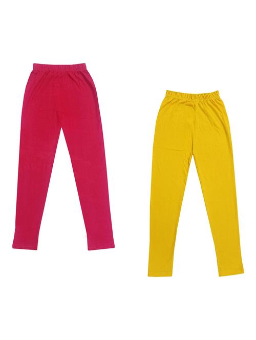 girls mid rise leggings combo - 19589044 - Very Small Image - 1