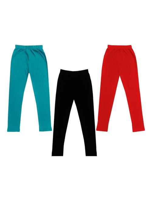girls pack of 3 solid legging - 19589105 - Very Small Image - 1