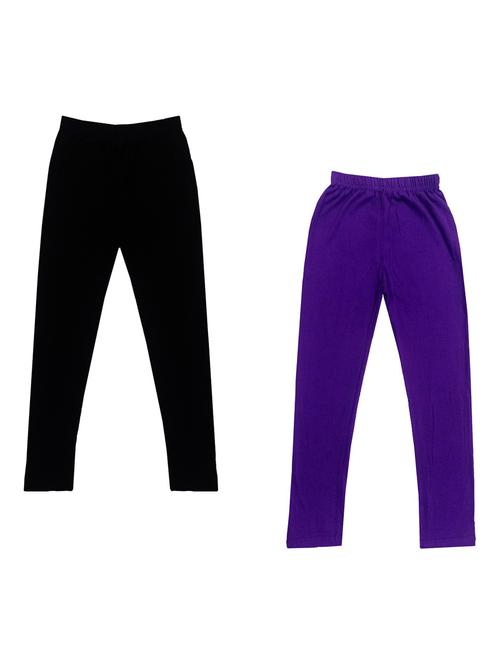 girls pack of 2 solid legging - 19589144 - Very Small Image - 1