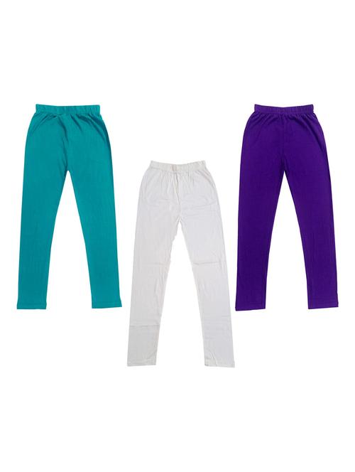 girls pack of 3 solid legging - 19589147 - Very Small Image - 1