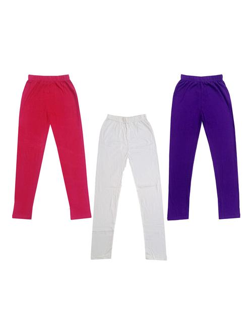 girls pack of 3 solid legging - 19589149 - Very Small Image - 1