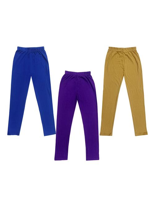 girls pack of 3 solid legging - 19589178 - Very Small Image - 1