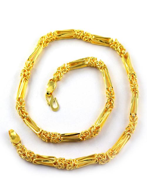 gold brass chain necklace - 19590409 - Very Small Image - 1