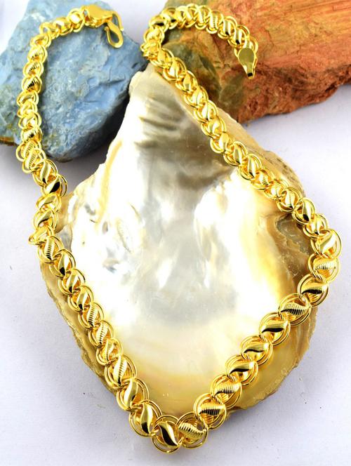 gold brass chain necklace - 19590410 - Very Small Image - 1