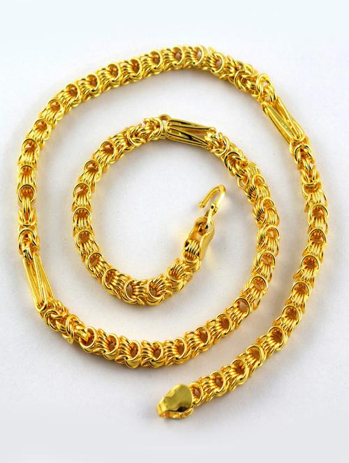 gold brass chain necklace - 19590420 - Very Small Image - 1