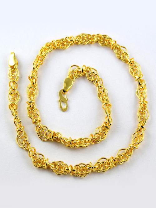 gold brass chain necklace - 19590421 - Very Small Image - 1