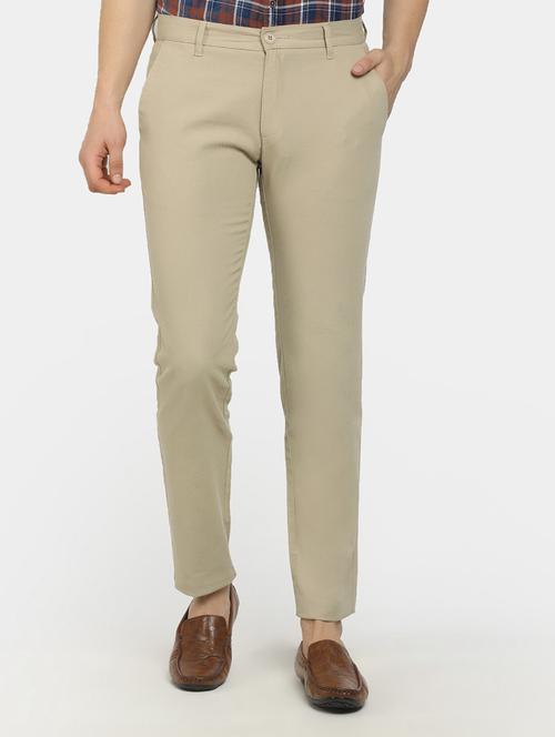 men mid rise solid chinos - 19590570 - Very Small Image - 1