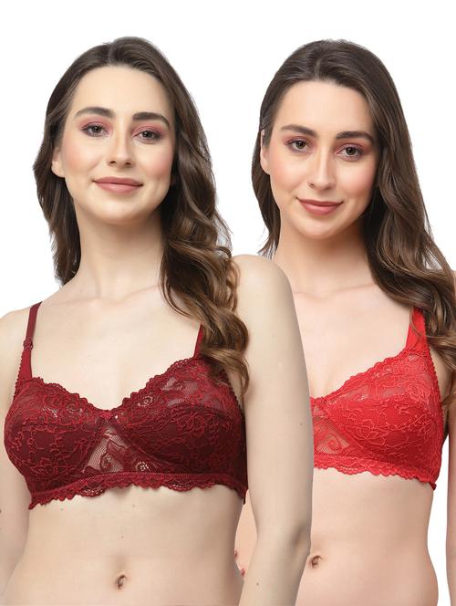 pack of 2 laced bra combo - 19590731 - Very Small Image - 1