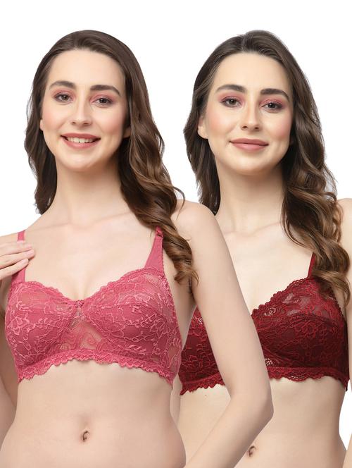 pack of 2 laced bra combo - 19590734 - Very Small Image - 1