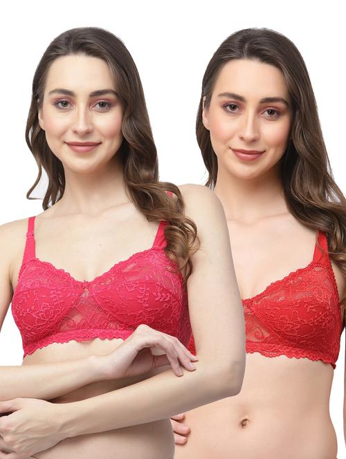 pack of 2 laced bra combo - 19590743 - Very Small Image - 1