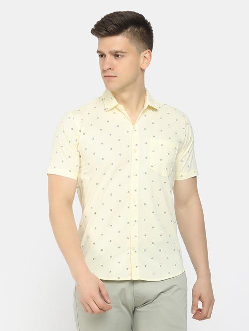 mens micro print casual shirt - 19591096 - Very Small Image - 1