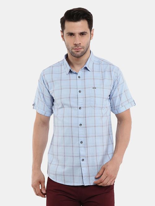 mens checks casual shirt - 19591166 - Very Small Image - 1