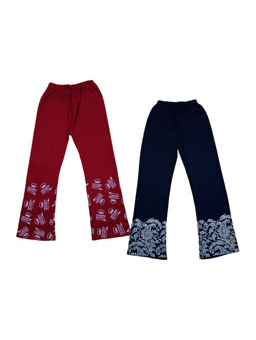 girls mid rise trousers combo - 19591460 - Very Small Image - 1