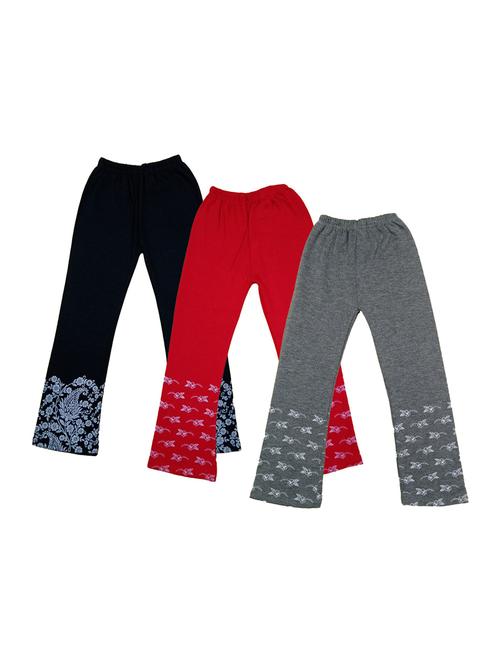 girls mid rise trousers combo - 19591500 - Very Small Image - 1
