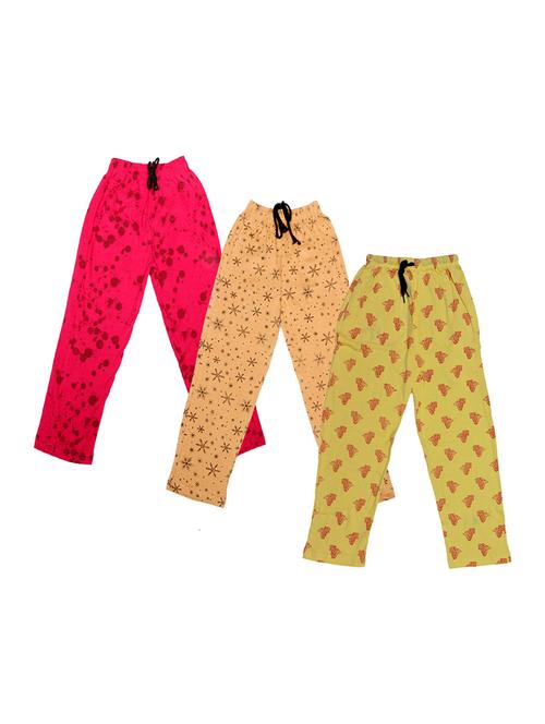 girls mid rise trousers combo - 19591616 - Very Small Image - 1