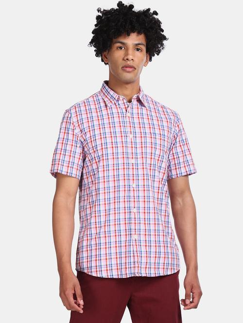 multi colored checkered casual shirt - 19591790 - Very Small Image - 1