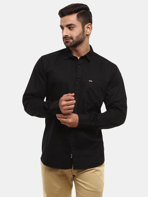 mens solid casual shirt - 19591829 - Very Small Image - 1