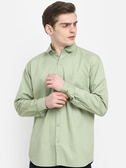mens solid casual shirt - 19591880 - Very Small Image - 1