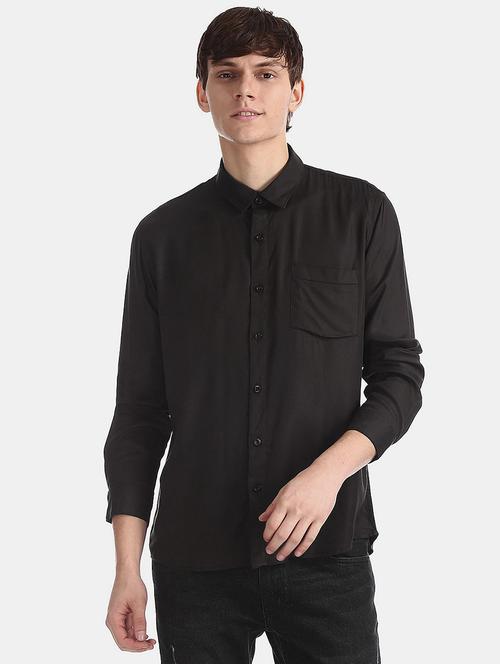 solid casual shirt - 19591935 - Very Small Image - 1