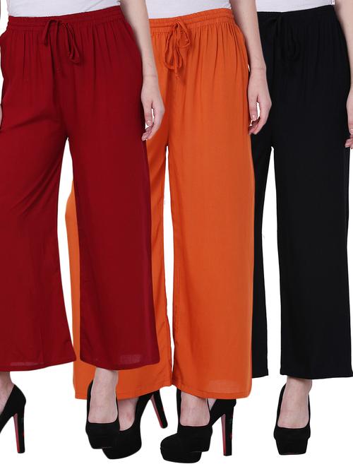 pack of 3 solid trouser - 19592278 - Very Small Image - 1