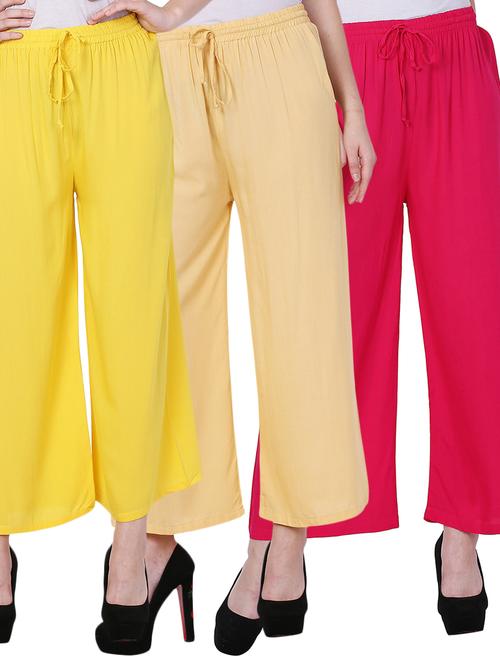 pack of 3 solid trouser - 19592343 - Very Small Image - 1