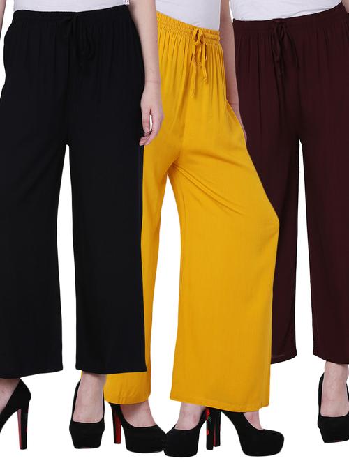 pack of 3 solid trouser - 19592391 - Very Small Image - 1