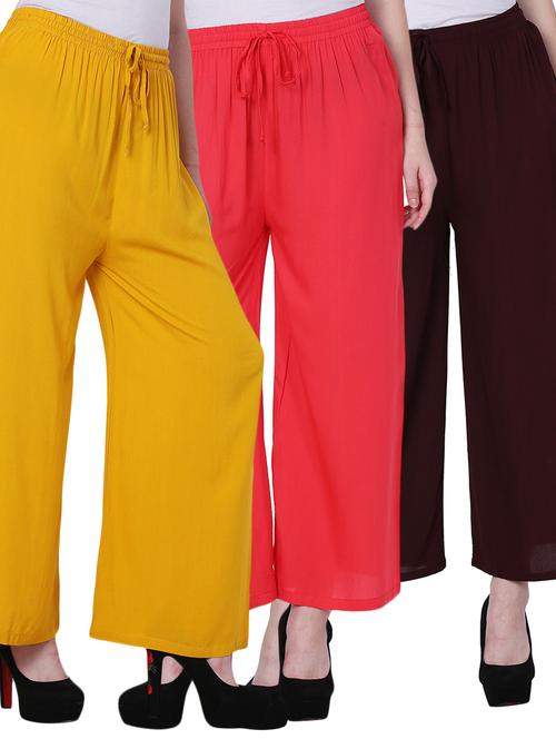 pack of 3 solid trouser - 19592393 - Very Small Image - 1