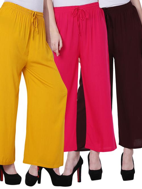 pack of 3 solid trouser - 19592405 - Very Small Image - 1