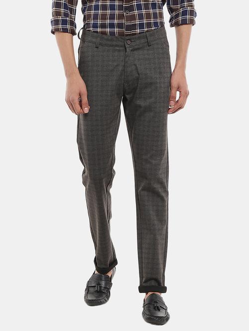 grey cotton chinos casual trousers - 19592667 - Very Small Image - 1