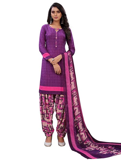 multi colored crepe kurta salwar set - 19593895 - Very Small Image - 1