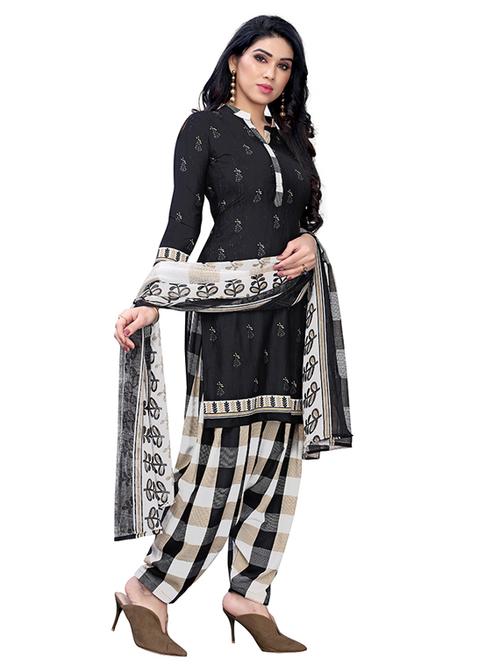 crepe multi colored kurta salwar set - 19593918 - Very Small Image - 1