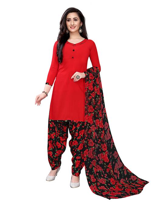 crepe multi colored kurta salwar set - 19593934 - Very Small Image - 1
