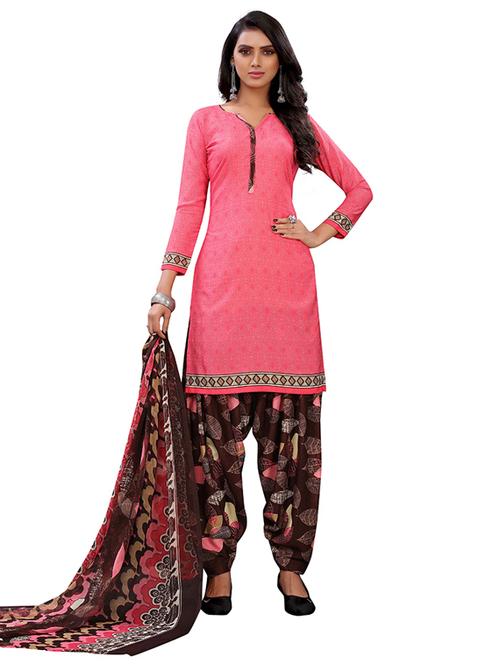 crepe pink kurta salwar set - 19593937 - Very Small Image - 1