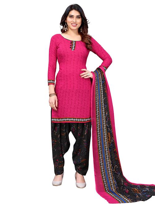 crepe pink kurta salwar set - 19593966 - Very Small Image - 1