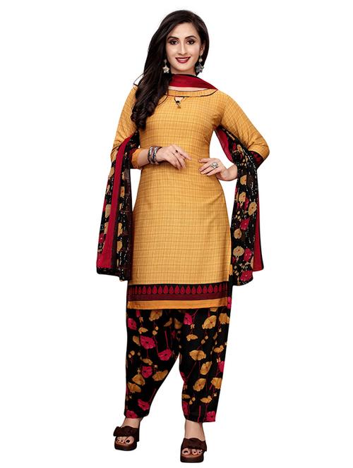 crepe beige kurta salwar set - 19594008 - Very Small Image - 1